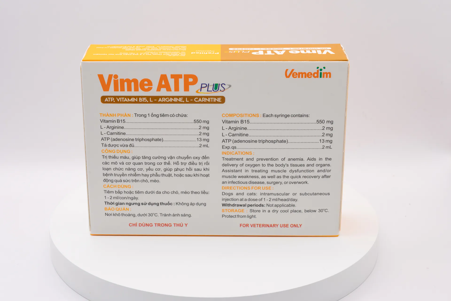 Vime ATP plus (ống tiêm nạp sẵn)